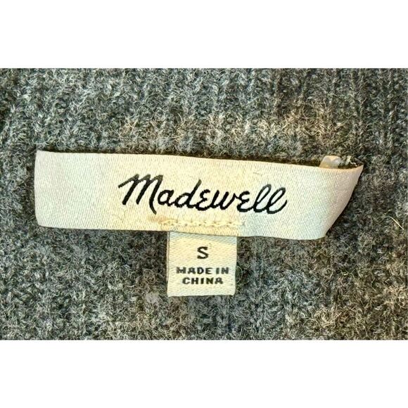 Madewell Glenbrook Merino Wool Quarter Zip Pullover Sweater With Pockets Small - Picture 6 of 11